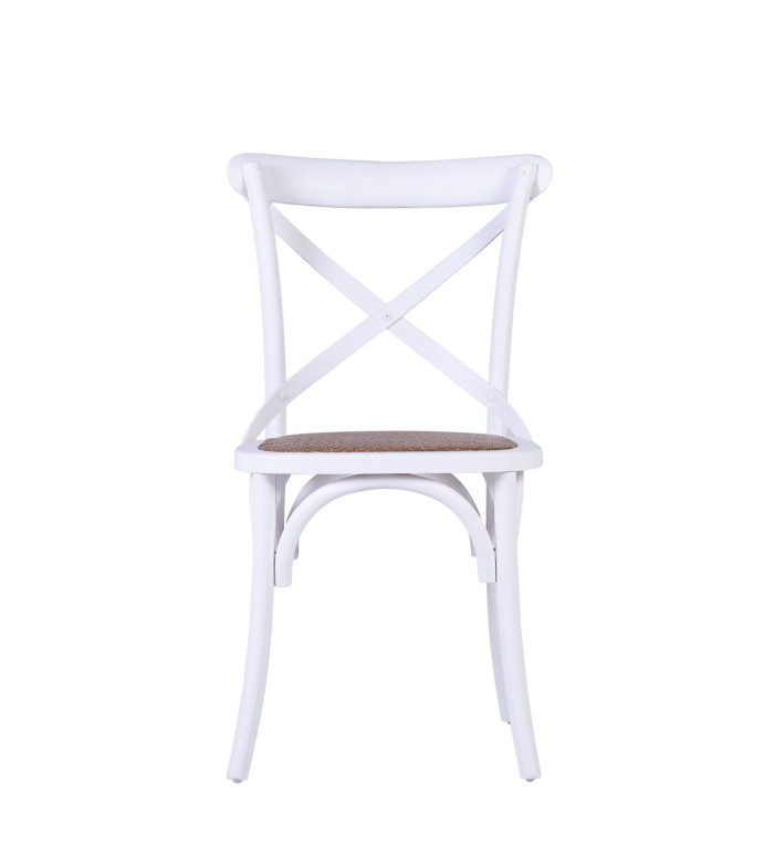 PARIS - Oak and Rattan Chair 50 x 55 x 89