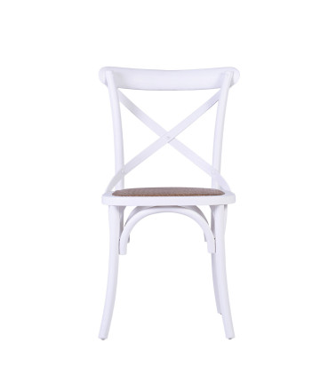 PARIS - Silla de roble y ratán 50 x 55 x 89