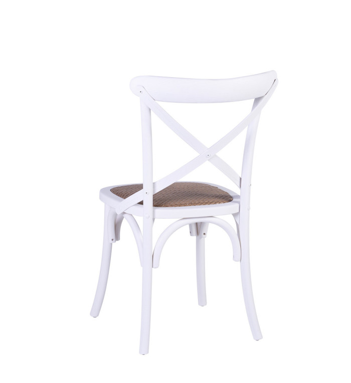 PARIS - Oak and Rattan Chair 50 x 55 x 89