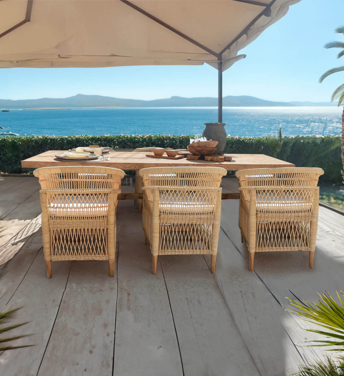 Teak dining table 250 x 100 x 78