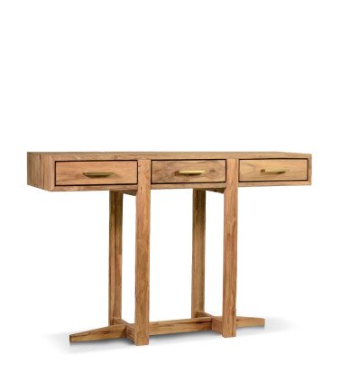 ORLANDO - Teak wood console table 130 x 35 x 85