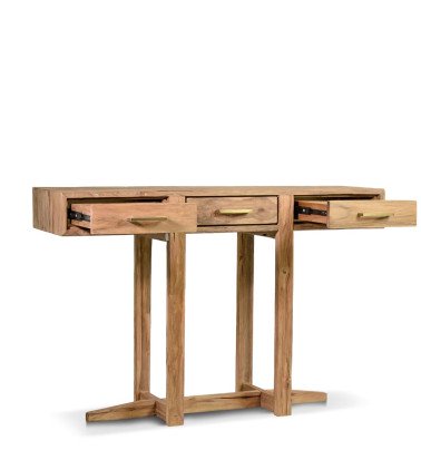 ORLANDO - Teak wood console table 130 x 35 x 85