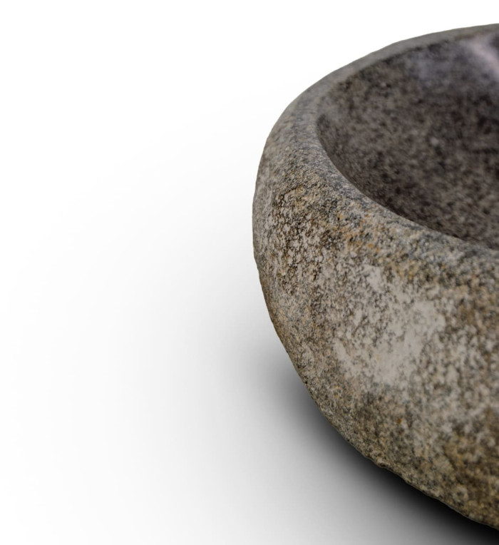 Natural river stone bowl 30 x 25 x 8