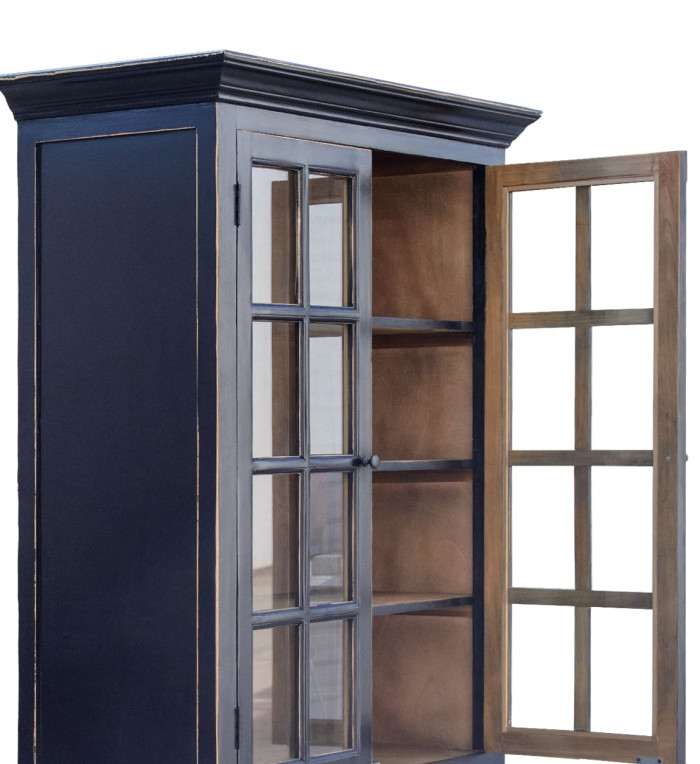 CORDOBA - Vitrine em madeira de pinho 100 x 45 x 205