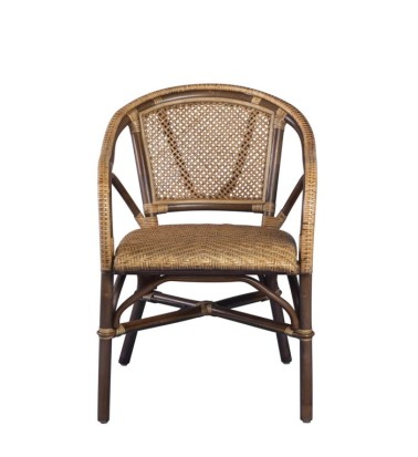 BISTRO - Conjunto de 2 cadeirões de rattan 56 x 62 x 80