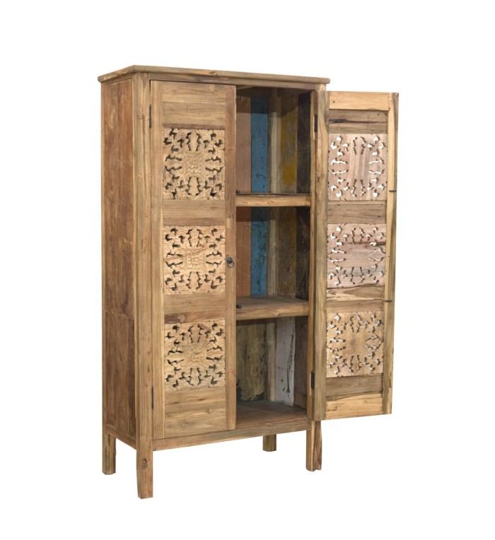 Armoire en bois recyclé 95 x 47 x 180