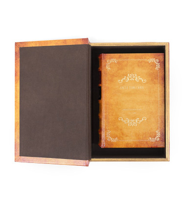 Faux-leather book s/2 19 x 7 x 27 / 14 x 5 x 20