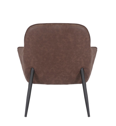 DETROIT - Fauteuil en fer et PU 73 x 80 x 83