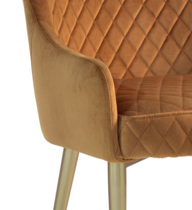 MELISSA - Fauteuil en fer et polyester 70 x 63 x 86