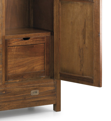 STAR - Armoire double en mindi avec porte-chaussures 108 x 50 x 200