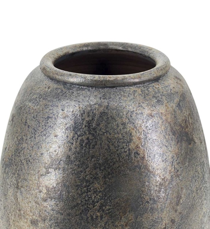 VASE TERRAKOTTA METALLIC 36 x 36 x 48