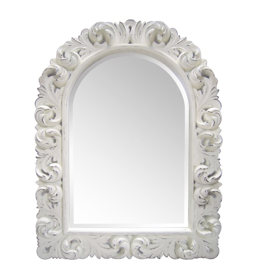 Half arch decorated mirror 90 x 120