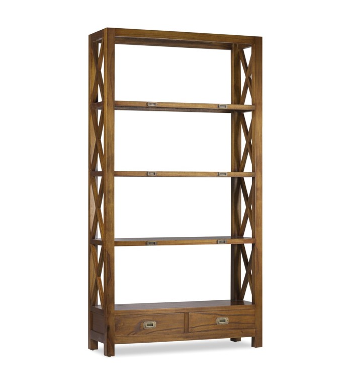 STAR - Mindi bookcase with bronze accessories 100 x 35 x 190