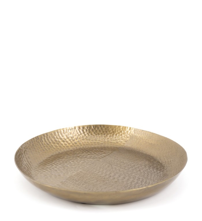 ANTIQUE - Assiette bronze vieilli 35 x 35 x 4