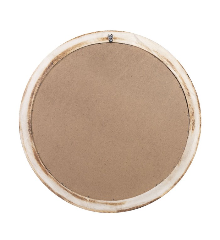 DAKOTA - Bleached wood mirror 75 x 6 x 75