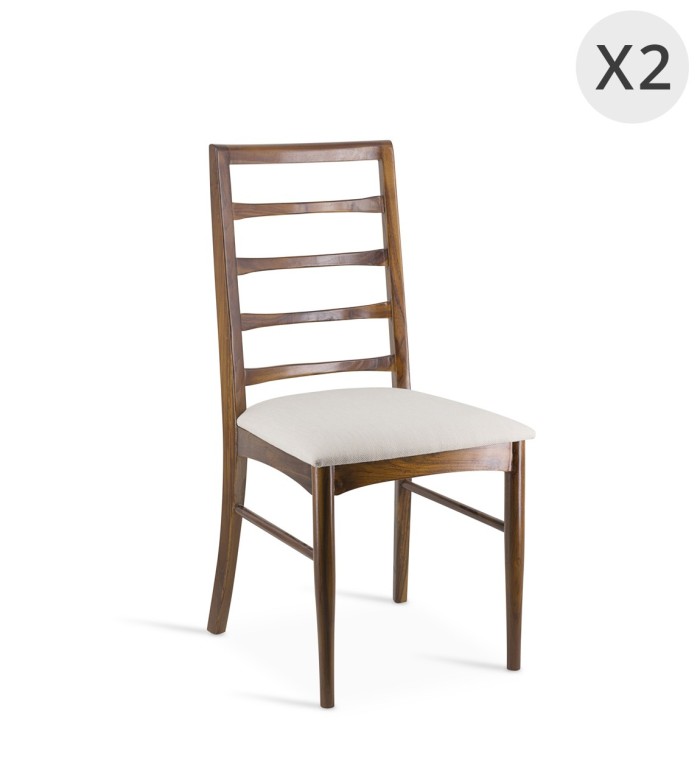 KATE - Set di 2 sedie in teak 48 x 47 x 95