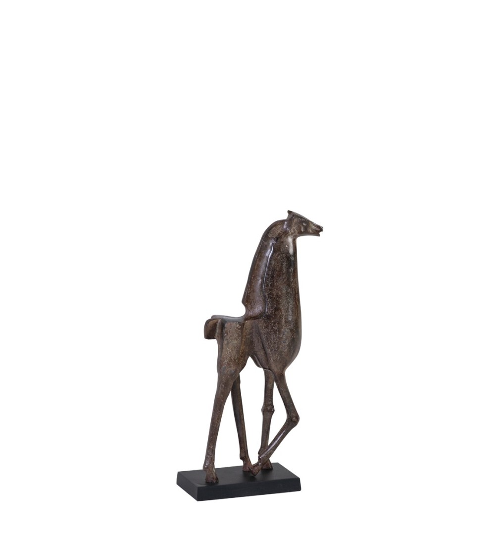 Figura caballo negro 18 x 10 x 44