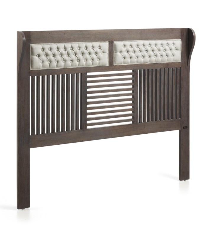 SPARTAN - Wooden headboard in brown 165 x 135