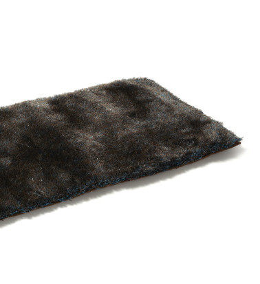 Tapis SHAGGY REMY de couleur bleu/marron 170 x 240