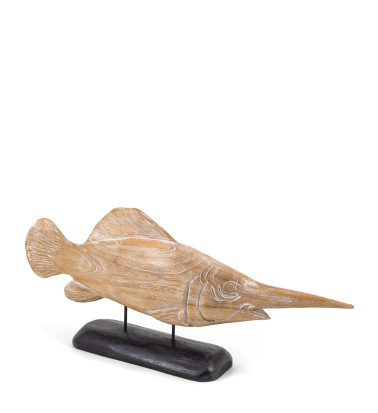 Figurine poisson-scie 65 x 15 x 30