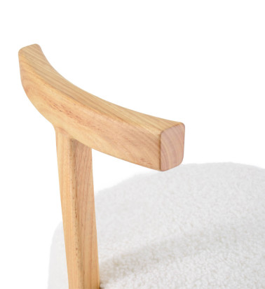 MIA - Chair in elm wood and upholstered in wool 46 x 45 x 68