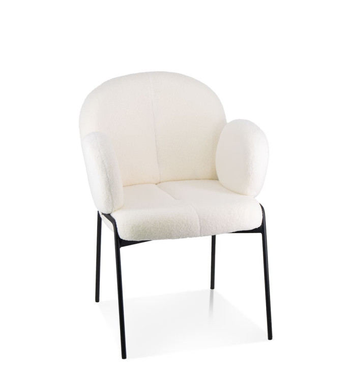 KAIHO - Fauteuil en fer et polyester 56 x 64 x 88