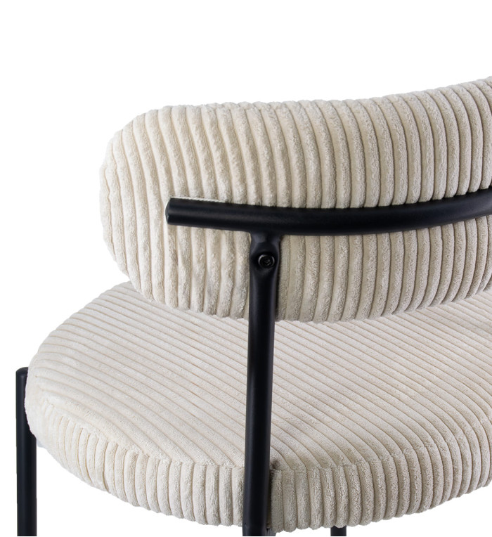 KAIHO - Fauteuil en fer et polyester 54 x 50 x 77