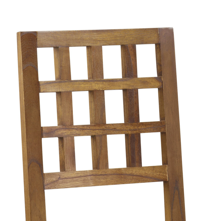 STAR - Ensemble de 2 chaises en bois couleur marron 45 x 50 x 100