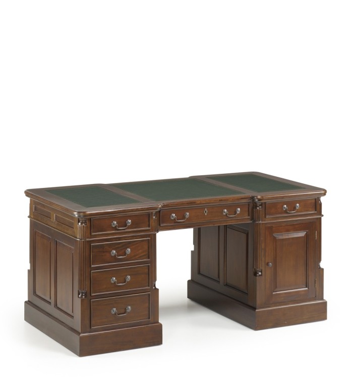 VINTAGE - Bureau en acajou 160 x 80 x 80