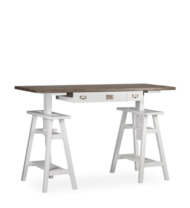 EVEREST - Height-adjustable mindi desk 150 x 70 x 78-98