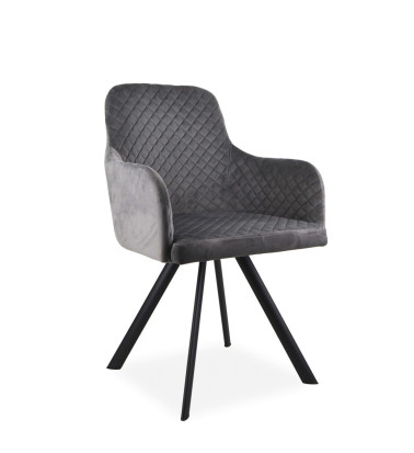 MELISSA - Fauteuil en fer et polyester 58 x 55 x 83