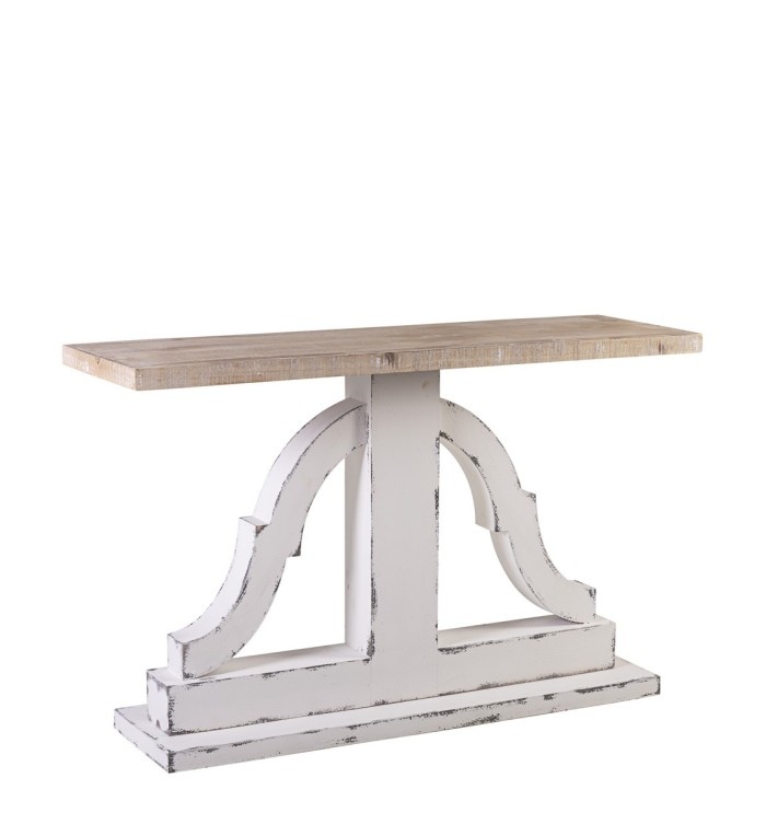 ASIA - Console en sapin et MDF 122 x 38 x 77