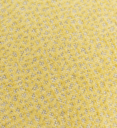 OSCAR - Yellow colour polyester cushion with texture 45 x 45