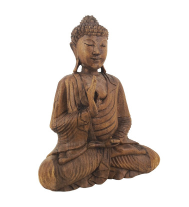 Brown wood buddha 40 x 20 x 50