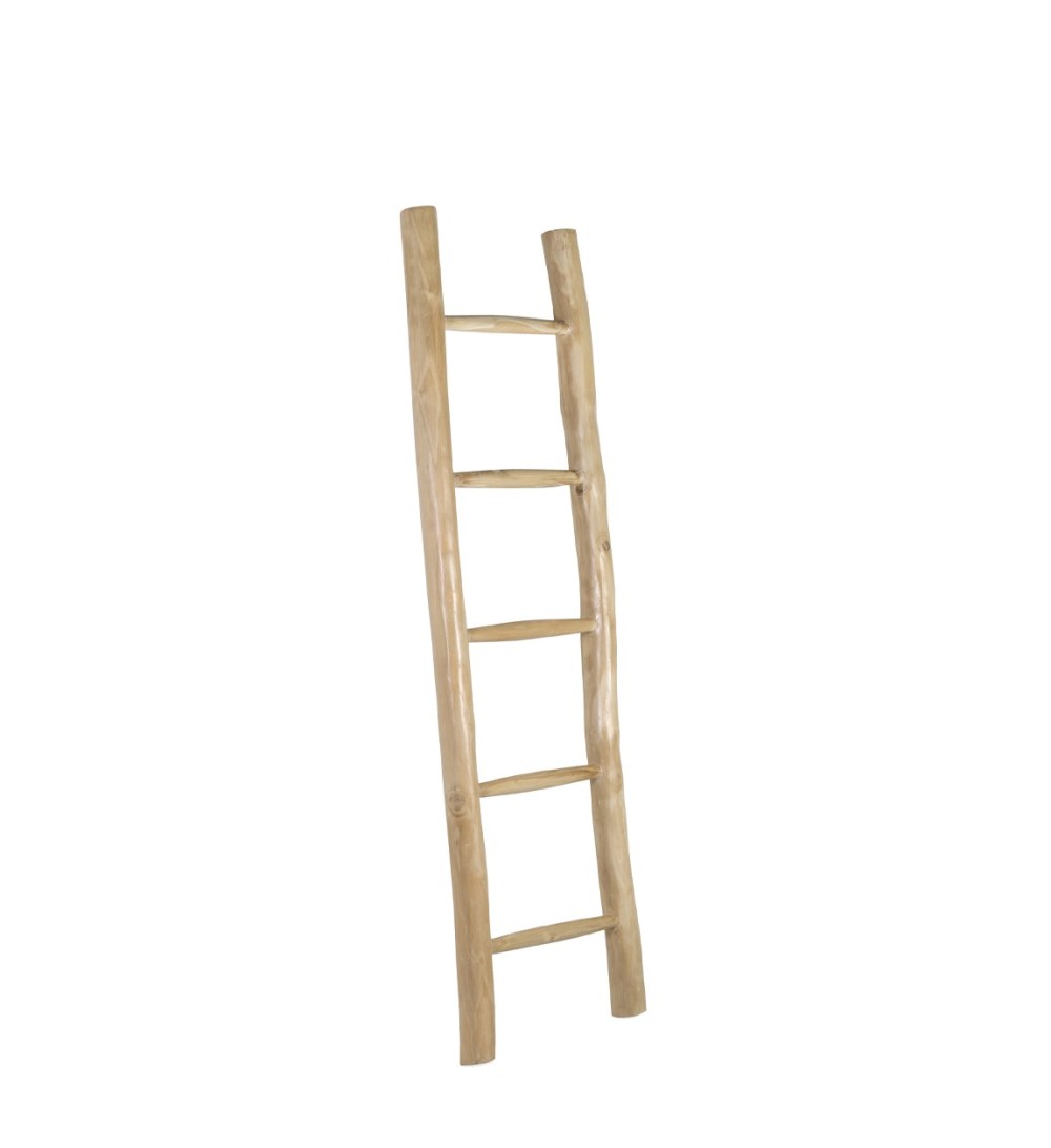 Teak ladder-shaped towel rack 45 x 6 x 150