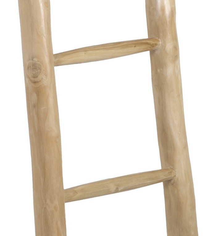 Porte-serviettes en teck en forme d'escalier 45 x 6 x 150