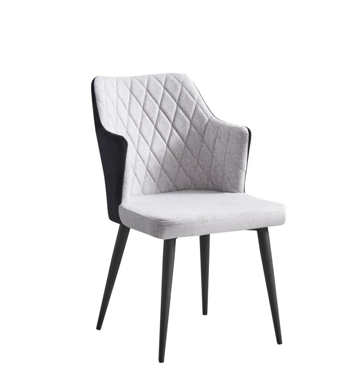 BERLIN - Polyester upholstered steel armchair 63 x 49 x 84