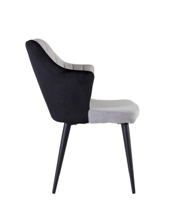 BERLIN - Polyester upholstered steel armchair 63 x 49 x 84