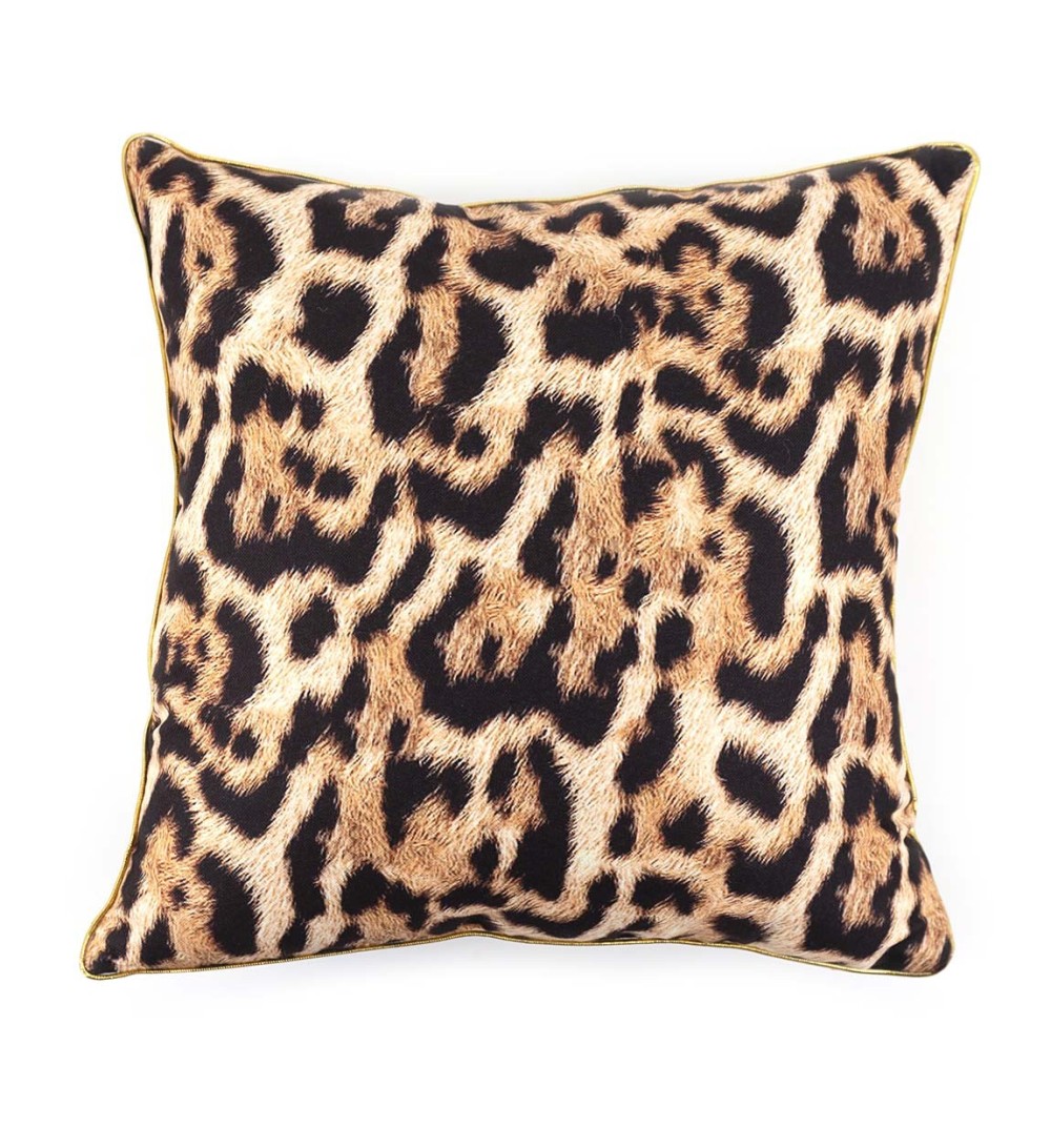 KISSEN AUS POLYESTER LEOPARD 45 x 45