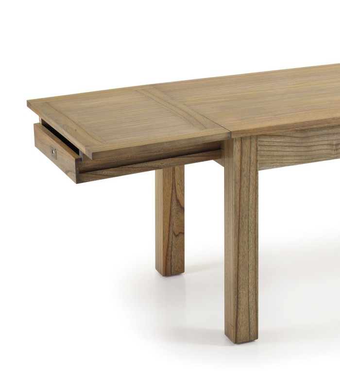 MERAPI - Mindi dining table with 2 extensions 180-280 x 90 x 80