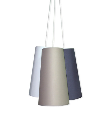 Lampadario a soffitto tricolore 22 x 22 x 40