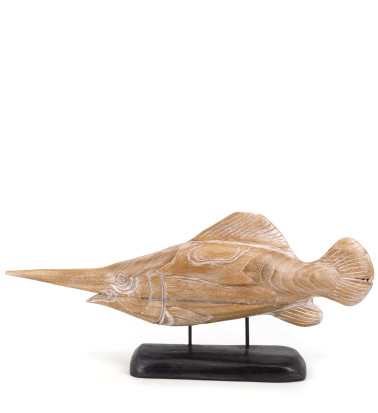 Figurine poisson-scie 65 x 15 x 30