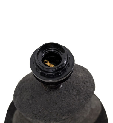 Table lamp in volcanic stone 20 x 20 x 30