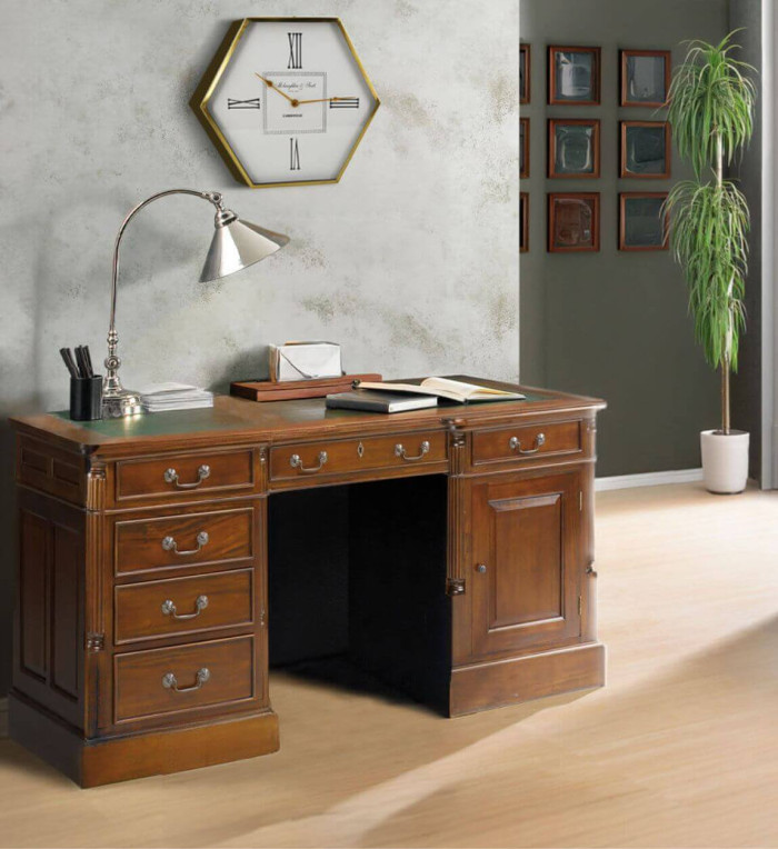 VINTAGE - Bureau en acajou 160 x 80 x 80